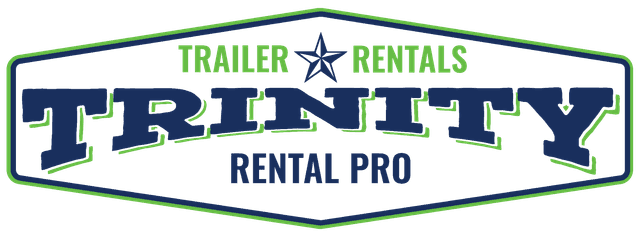 Trinity Rental Pro - Fort Worth Texas Trailer Rental Company Logo - Flatbed Car Hauler Deckover Utility Trailers